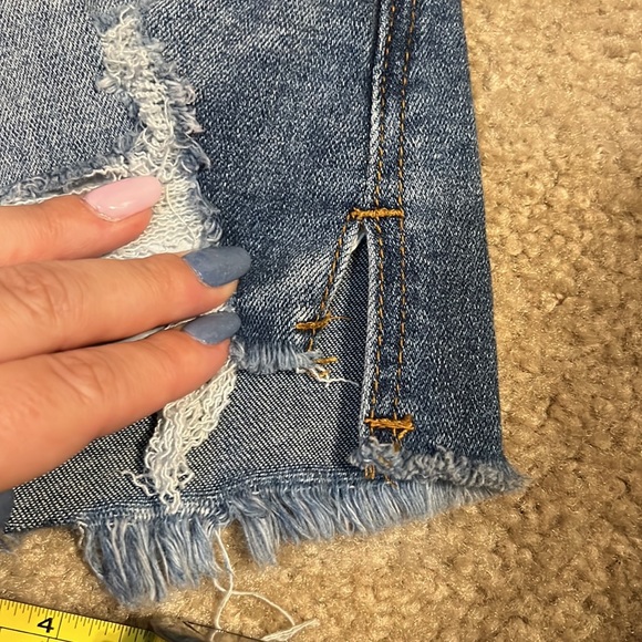 Indigo Rein High Waisted Hi/Low Shorts - Picture 6 of 6